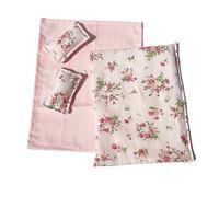 VOQGHTU Stampa floreale rurale, biancheria da letto, cuscino, trapunta con design dettagliato per casa delle bambole 1/12, camera da letto, modello scena, pezzo espositivo, mobili per la casa delle