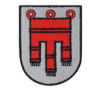 Vorarlberg - Toppa da cucire con stemma austriaco ricamato da collezione, edizione Austria, bandiera dello Stato federale, distintivo dell'Austria, da cucire, 90 x 70 mm