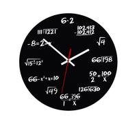 VORCOOL Matematica creativa Lavagna Orologio a quiz Orologio da parete
