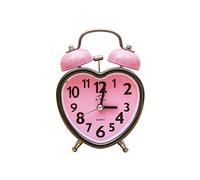 VORCOOL Sveglia Campanello Retro a Forma di Cuore con per camerette per Bambini (Rosa)