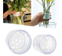 Vordpe 2 pezzi porta stelo per fiori, porta stelo a spirale Ikebana, twister per bouquet, penna per organizzare la casa, bouquet fai da te, regalo per gli amanti dei fiori (trasparente)