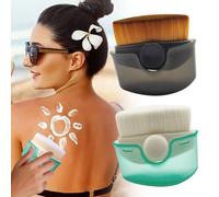 Vordpe 2 pezzi Sun Cream Applicator, Sunblock Buddy pennello con tappi protettivi, facile da applicare, applicatore per lozione solare in viaggio