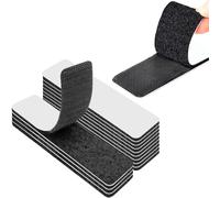 Vordpe 20 nastri in autoadesivi extra forti, 3 x 10 cm, nastro biadesivo nero, chiusura in autoadesiva, senza fori, per pareti, casa, ufficio, pavimento