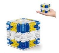 Vordpe Cubo Labirinto 3d, Puzzle Con Palline Rotolanti, Gioco Di Pensiero Con Palline Labirinto Complesso, Giocattolo Cubo Di Rubik, Giocattolo Didattico Interattivo Per Bambini Adulti (Blu)