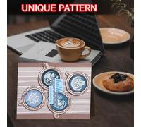 Vordpe Nuovo metallo taglio morire e timbri set, timbri in silicone e fustelle per scrapbooking fai da te album fotografico decorativo, produzione di carte (tazza da caffè)