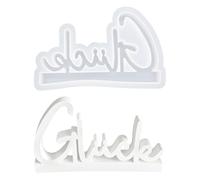 Vordpe Stampi in silicone, stampi per colata in resina fai da te, portacandele, stampi in silicone, stampi in gesso per colata, gesso per colata, stampo in silicone (gluck)