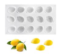 Vordpe Stampo 3D a 15 fori, per dessert al limone, per muffin, cupcake, torte, budini, cubetti di ghiaccio e gelatina