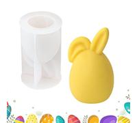 Vordpe Stampo in silicone per conigli pasquali in silicone 3D, per conigli pasquali fai da te, per aromaterapia, sapone, regali di Pasqua (B)