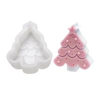 Vordpe Stampo per candele, albero di Natale a forma di candela, per fai da te, per candele, cioccolato, pietre aromatiche (VORXF-056-2)