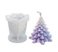 Vordpe Stampo per candele in silicone, per albero di Natale, per candele, per stampi in resina, stampi in silicone, per candele fai da te, decorazioni natalizie (B)