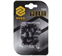VOREL 74920-mobili senso slitta, acciaio, dimensioni: diametro 17 mm, marrone/16pcs plastica