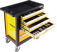 Vorel Carrello portautensili professionale da officina con 6 cassetti, 177 pezzi