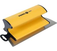 Vorel, spatola per superfici in acciaio inox, 0,3 mm, larghezza 250 mm, extra leggera, impugnatura a Z, per intonacare pareti e soffitti, stucco per cartongesso, grande