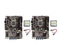 Vorfaove 2X B75 BTC Mining Scheda Madre+G1620 CPU+ SATA LGA1155 8XPCIE Adattatore USB DDR3 MSATA B75 USB BTC Minatore Scheda Madre