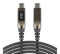 VORILO Cavo intrecciato da tipo C a tipo C, 240 W PD, LED Watt, 1,2 m | Sincronizzazione dati da 480 Mbps per uso domestico quotidiano, cavo intrecciato di tipo C per alimentazione rapida e