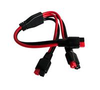 VORILO Cavo splitter di alimentazione da 1 a 2 30A per accumulo di energia | Cavo resistente del connettore 10AWG per l'adattatore di potere del veicolo elettrico di stoccaggio di energia all'aperto