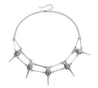 VORILO Collana vintage gotica con uccellino che simboleggia mistero e potere, collana regolabile per appassionati di moda unici