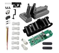 VORILO Set di ricostruzione guscio batteria grigio-nero | V10-Series 7 Supporto Cellulare, Scheda PCB, Alloggiamento vuoto diviso, Componenti di riparazione, Pacchetto di montaggio