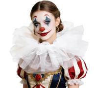 VORILO Volant sul collo del costume a cambio rapido | Collare oversize in tulle trasparente per Halloween, cosplay e teatro transizioni