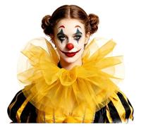 VORILO Volant sul collo del costume a cambio rapido | Collare oversize in tulle trasparente per Halloween, cosplay e teatro transizioni
