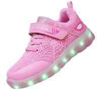 Vorkhuaeri Scarpe LED Spider per Bambini Ragazzi Ragazze Scarpe da Ginnastica Illuminate Bambino Ricarica USB Sneakers Regalo per Compleanno Natale (C-Pink,30)