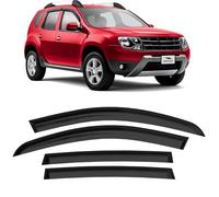 Voron Glass 4 Set Deflettori per finestrini compatibile con Dacia Duster 2010-2017 (I), Deflettore d'aria Adesivo, Installazione semplice, Riduzione del rumore, Durata e robustezza