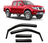 Voron Glass In-Channel 220108 - Parapioggia extra resistenti per camion Nissan Frontier 2005-2020, deflettori per finestrini, visiere per finestrini di ventilazione, 4 pezzi