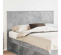 Vorpalize Testiera in legno grigio cemento, moderna testiera da letto con telaio robusto e aspetto minimalista per un design elegante della camera da letto, facile da montare e lavorazione durevole