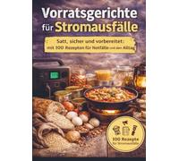 Vorratsgerichte für Stromausfälle :Satt, sicher und vorbereitet mit 100 Rezepten für Notfälle und den Alltag: Ein praktisches Geschenk für jede Vorratsküche