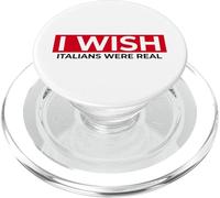Vorrei che gli italiani fossero reali (divertente) PopSockets PopGrip per MagSafe