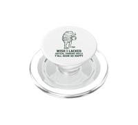 Vorrei che mi mancasse il caffè rana pensiero critico PopSockets PopGrip per MagSafe