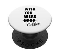 Vorrei che tu fossi caffè -Americano, Espresso, Cappuccino, Latte PopSockets PopGrip Adesivo
