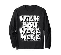 Vorrei Che tu Fossi Qui Graffiti Maglia a Manica
