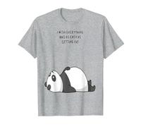 Vorrei Che Tutto Fosse Facile Come ingrassare Maglietta, Uomo, Grigio Melange, 4XL