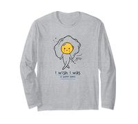 Vorrei Essere (Funny Nonsense Statement) (Egg Graphic) Maglia a Manica