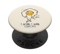 Vorrei essere (Funny Nonsense Statement) (Egg Graphic) PopSockets PopGrip Adesivo