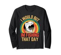 Vorrei, ma Im Pesca Quel Giorno Fisher Umorismo Amore per Pesci Maglia a Manica