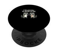 Vorrei parlare con Hr dicendo scherzo lavoratore autonomo PopSockets PopGrip Adesivo