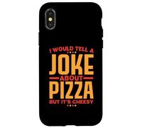 Vorrei raccontare una battuta sulla pizza ma è di cattivo Custodia per iPhone X/XS