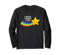 Vorrei saperne di Meno Funny Shooting Star Rainbow Maglia a Manica