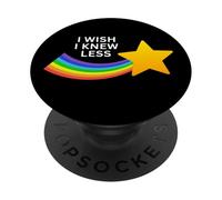 Vorrei saperne di meno Funny Shooting Star Rainbow PopSockets PopGrip Adesivo