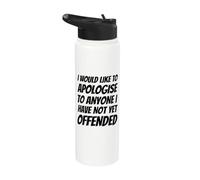 Vorrei scusarmi con chiunque non abbia ancora offeso Stainless Steel Insulated Water Bottle