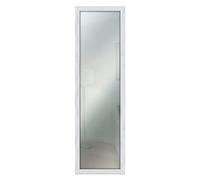 Vorreishop Lupia Specchio da Parete Shabby Chic 38x121 cm, specchiera per Camera da Letto, Soggiorno, Ingresso, Verticale o Orizzontale Bianco