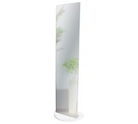 Vorreishop - Specchiera da Terra MIRROR ORIGINAL, Bianca, Design Moderno, Inclinazione Fissa, Vetro Cristallo Italiano, Ideale per Camera da Letto e Ingresso, Legno, 40x160 cm Bianca