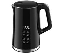VORSCH Bollitore in Acciaio Inox 1,7L 2200W, Selezione della Temperatura 40-100°C, Funzione di Mantenimento in Caldo, Display LED Visualizzazione della Temperatura, Base a 360°, Doppia Parete, Nero
