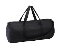 Vorspack Borsone da palestra pieghevole da 50-61-71 cm, per uomo e donna, leggero, con tasca interna, per viaggi e sport, 71 cm, nero, 71,12 cm