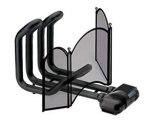 Vortice 70710 Termoventilatore da Caminetto Caldofà Vortice con Parascintille, Nero