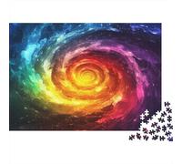 vortice cosmico Puzzle Impossibili 1000Pcs Colori dell'arcobaleno Decorazione Per La Casa. Rilassamento E Intelligence Per Adulti E Ragazzi Da 14 Anni 1000pcs (75x50cm)