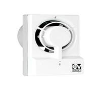 VORTICE M 10/4" T - Aspiratore Bagno 100mm e Cucina con Timer da Parete, Ventola Aspirazione Elicoidale a Basso Consumo Energetico, Rimuove Muffa e Umidità, Portata Massima 85 m3/h, 18,9x13,7x8,1cm