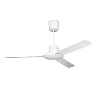 Vortice Nordik Evolution R- Ventilatore da Soffitto Silenzioso, 3 Pale in Acciaio, Rotazione Reversibile, Ventilatore Aria Fredda Velocità Regolabile, Predisposizione Kit Luce, Telecomando Non Incluso